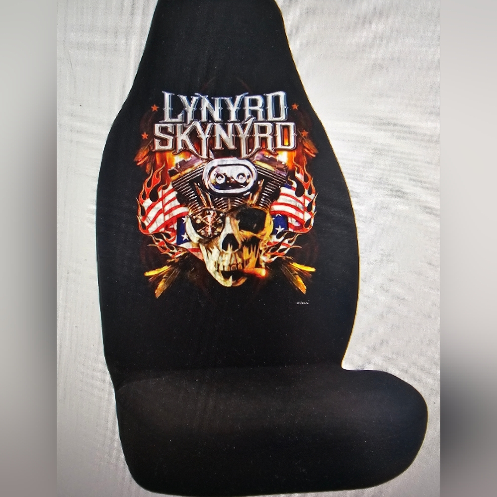 Lynyrd Skynyrd Rockn Ride Black BellBrand Universal Bucket Seat Cover New in Box
